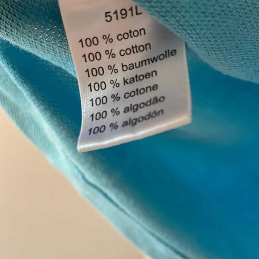 Mens Lacoste polo size 6 light teal blue - Picture 5 of 6